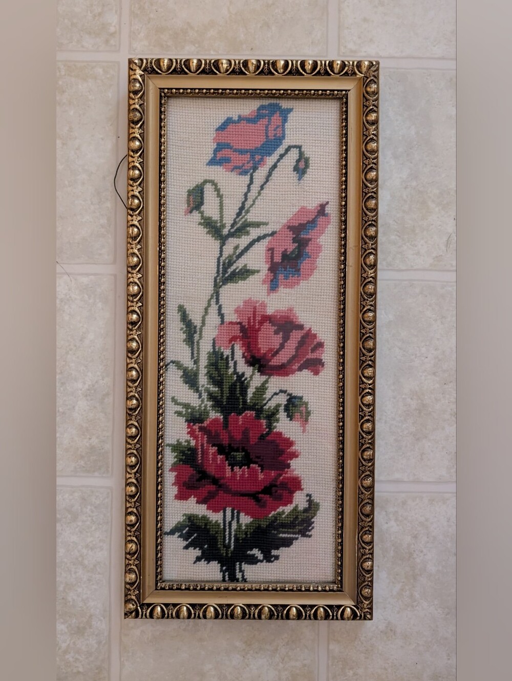 Handmade, Framed Needle Point - Picture 3 of 7
